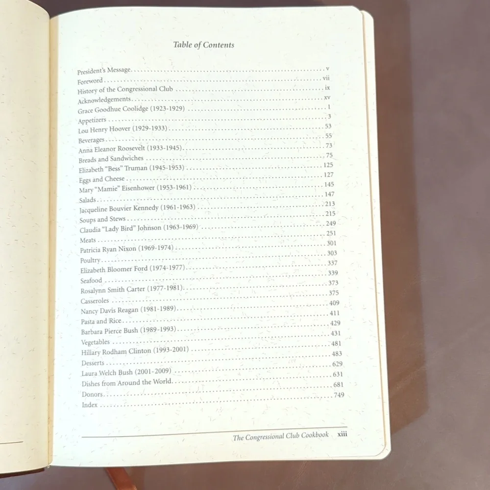 The Congressional Club Cookbook 14th Edition 2005
